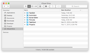 Files added to iCloud Drive in the Finder are reflected in iCloudStatus.